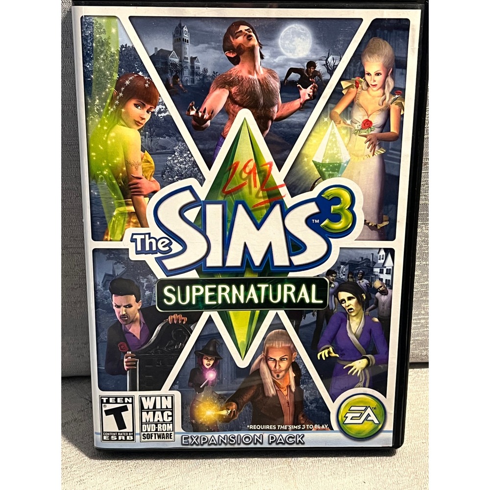 The Sims 3 Supernatural Expansion Pack PC Mac DVD-ROM EA Games 2012 Complete
